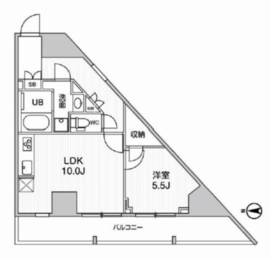 グラシアプレイス曳舟 1004 間取り図