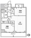 グラシアプレイス曳舟 803 間取り図