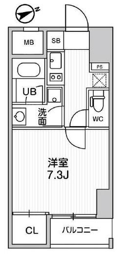 グラシアプレイス浅草橋 302 間取り図