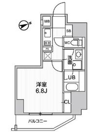 グラシアプレイス浅草橋 901 間取り図