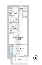 アビティグランデ砧 4階 間取り図