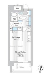 アビティグランデ砧 24階 間取り図