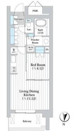 アビティグランデ砧 5階 間取り図