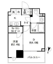 JP noie 亀戸 (ジェーピーノイエ亀戸) 5階 間取り図