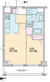 プロッシモ新宿 406 間取り図