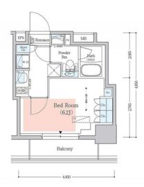 プライムアーバン品川中延 402 間取り図