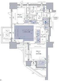 シティハウス文京湯島 9階 間取り図