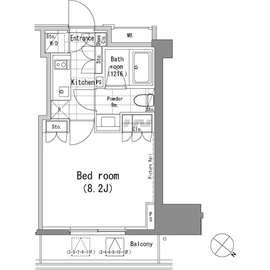 パークハビオ青山 202 間取り図