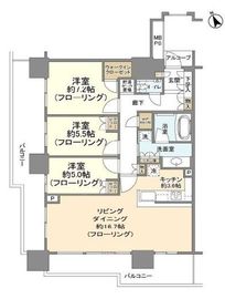 プラウドタワー東雲キャナルコート 30階 間取り図