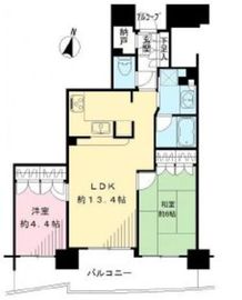 THEパームス東中野エアリィタワー 5階 間取り図