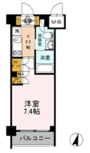 カスタリア武蔵小杉 403 間取り図