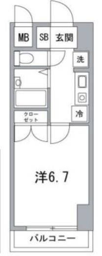 メインステージ西麻布 7階 間取り図