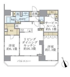 ブリリアイスト浅草橋 703 間取り図