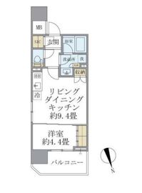 ブリリアイスト浅草橋 701 間取り図