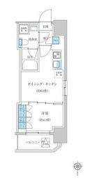 レジディア蒲田プレイス 504 間取り図