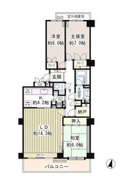 三軒茶屋パークマンション 1階 間取り図