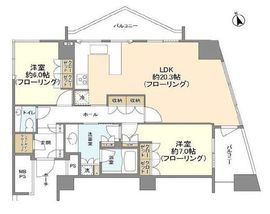 品川Vタワー タワー棟 37階 間取り図