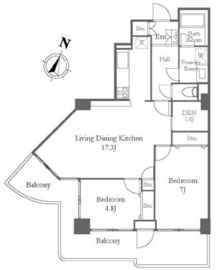 リバーシティ21イーストタワーズ 8-1904 間取り図