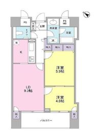 グランドメゾン三軒茶屋 2階 間取り図