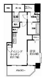 グローベル新大久保マスターズゲート 3階 間取り図