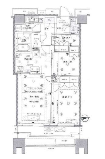 富久クロスコンフォートタワー(Tomihisa Cross)  52階 間取り図