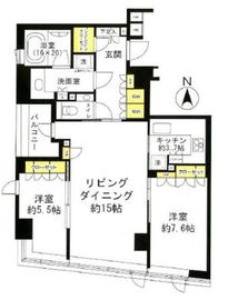 シティハウス三田綱町 3階 間取り図