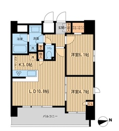 エルシア五反田 901 間取り図