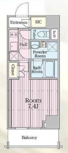 ブライズ住吉DUE 5階 間取り図