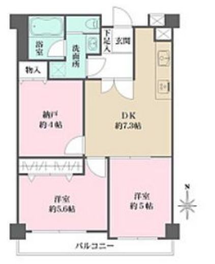 ライオンズガーデン初台 3階 間取り図