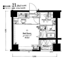 ブライズ高田馬場 2階 間取り図