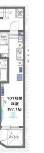 ヴァンテジオ目黒due 101 間取り図