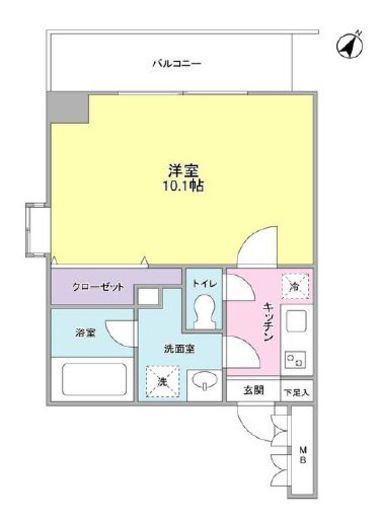 ユーキメゾン一番町 302 間取り図