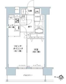 パークキューブ板橋本町 906 間取り図