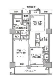 東雲キャナルコートCODAN 18-527 間取り図