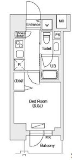 エミリブ池袋 203 間取り図