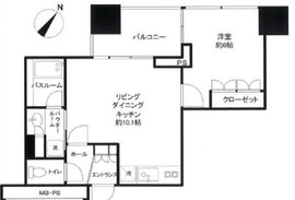 シティタワー新宿新都心 6階 間取り図