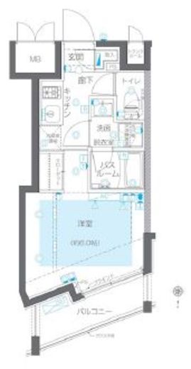 ZOOM目黒かむろ坂 5階 間取り図