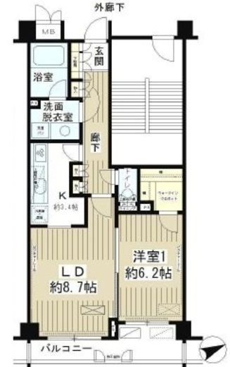パークレジデンス戸越公園 304 間取り図
