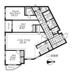 ビバリーホームズ広尾 301 間取り図