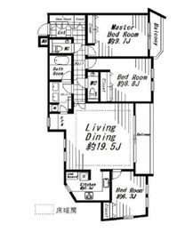 ビバリーホームズ広尾 403 間取り図