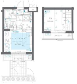 ZOOM目黒かむろ坂 1階 間取り図