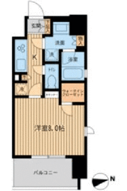 エルシア五反田 401 間取り図