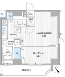 パティオスクエア御茶ノ水 502 間取り図