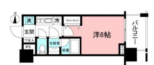 ピアース武蔵小杉 3階 間取り図