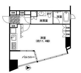 セントラルレジデンス北青山アクシルコート 4階 間取り図