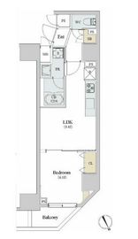 ロイジェント新橋 201 間取り図