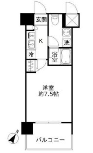 フォレシティ豊洲 809 間取り図