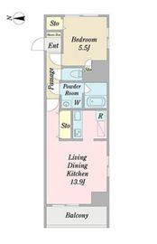 レフィナード本郷三丁目 401 間取り図