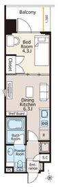 ベルファース木場 601 間取り図