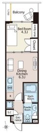 ベルファース木場 604 間取り図